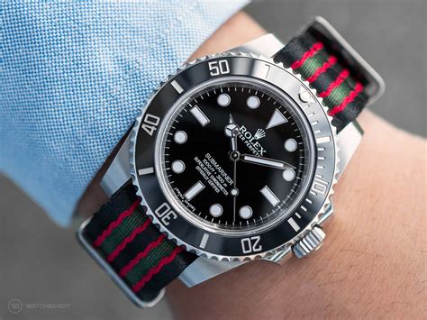 rolex submariner nato strap for sale|Rolex Submariner with rubber strap.